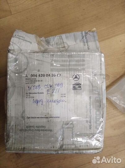 Тормозные колодки мерседес