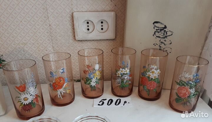 Новые. Стаканы Богемия Формула 1. Машинки