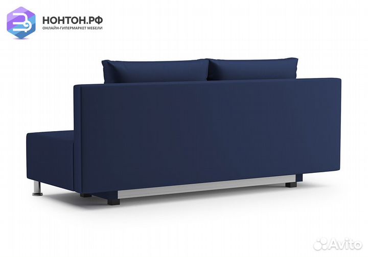 Диван еврокнижка Канна саржа тёмно-синяя