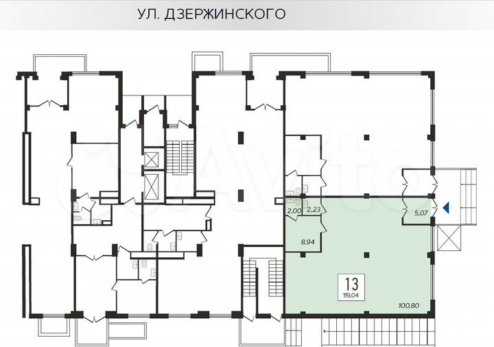 Аврора 119.04 м² на въезде в комплекс