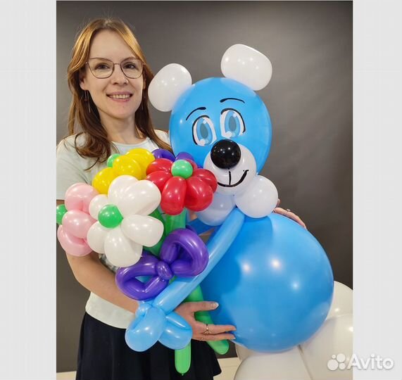 Цветы, фигуры из шаров