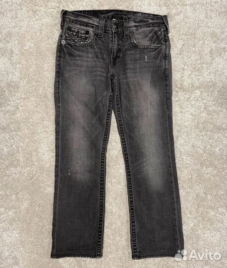 Джинсы True Religion Ricky Big T Серые Широкие