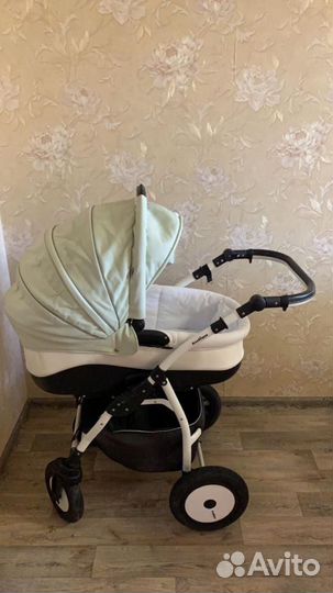 Коляска 2 в 1 indigo эко кожа