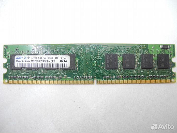 Модуль памяти DDR2 512MB Samsung M378T6553EZS-CE6