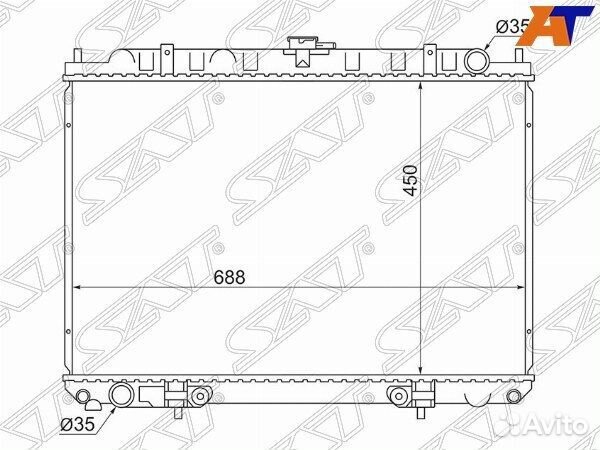 Радиатор nissan rnessa(KA24DE) /presage/bassara