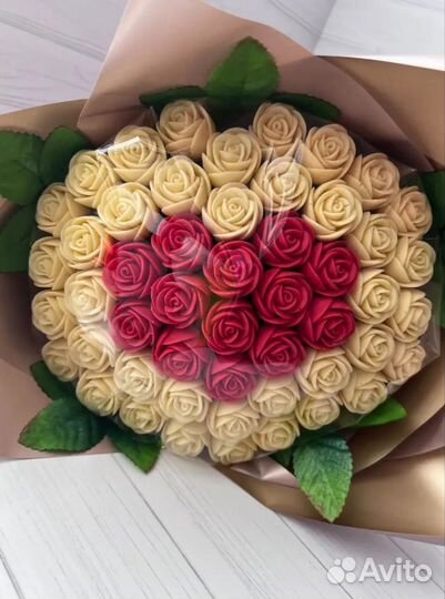 Букет из Шоколада (открытка в подарок)