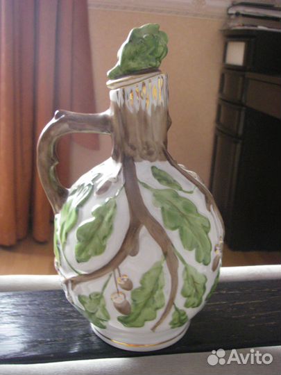 Ваза лфз синяя птица винтаж