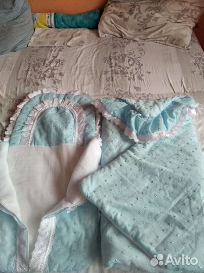 Конверт на выписку для мальчика весна осень