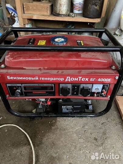 Генератор электростанция дон тех бг 4000 Е