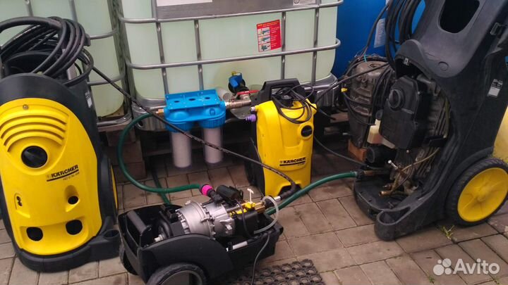 Ремонт моек высокого давления Керхер, проф. помп