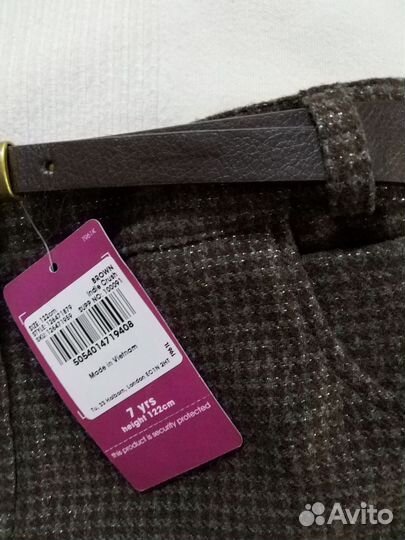 Шорты теплые Tu для девочки рост 122 см, новые