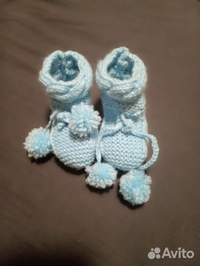 Пинетки и носочки теплые пакетом #17