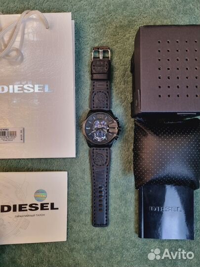 Часы Оригинальные чёрные diesel DZ4582 с ремешком