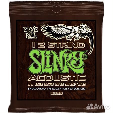 Ernie Ball P02153 Slinky Комплект струн для 12-ст