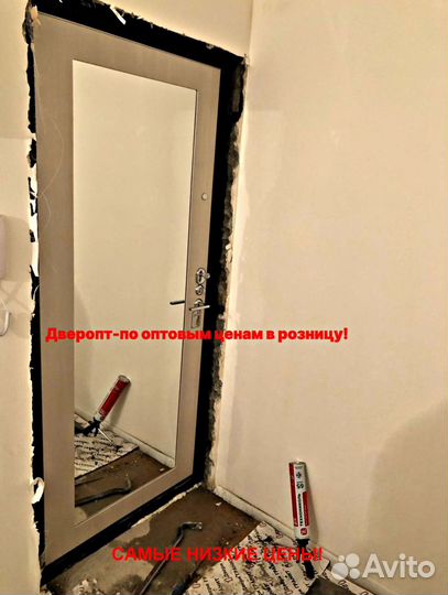 Толстая дверь входная металлическая с бесплатной у