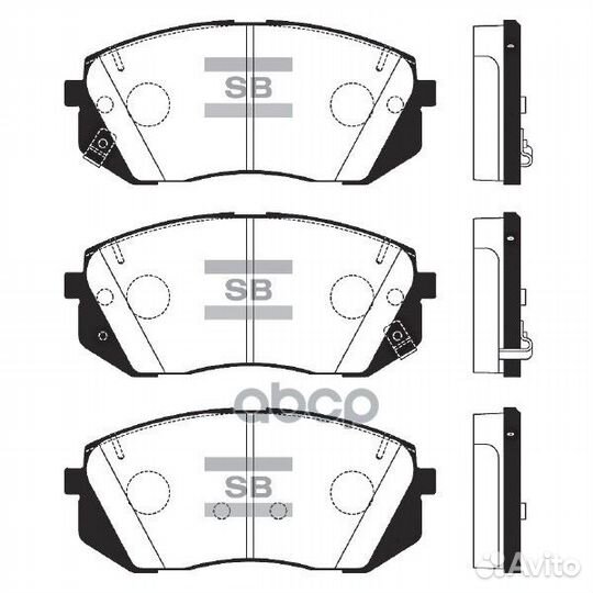 Колодки тормозные SP1848 Sangsin brake