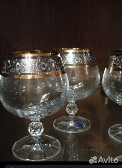 Бокалы Bohemia Grustal (под коньяк)