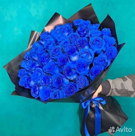 Синие розы Букеты доставка