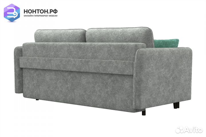 Диван пантограф Тедди аквамарин / серый