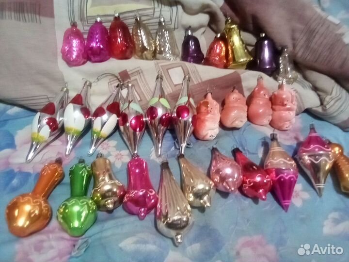 Наборы новогодних елочных игрушек СССР