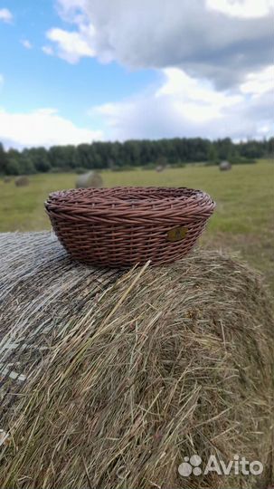 Кашпо из искусственного ротанга