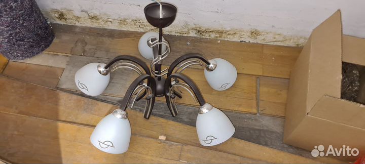 Люстра 5 рожковая бу