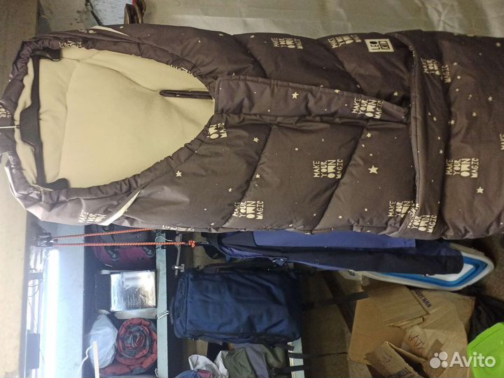 Зимний конверт в коляску leokid