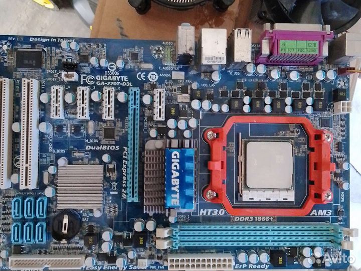 Материнская плата с процессором