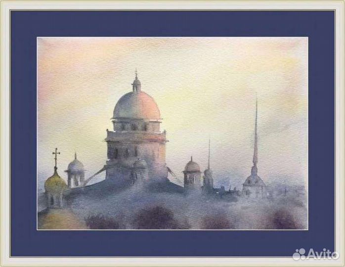 Картина Санкт-петербург, акварель