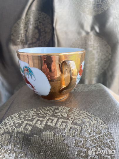 Китайская чашка красный дракон