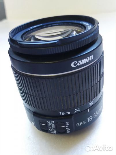 Canon 18-55mm + переходник EOS-M4/3