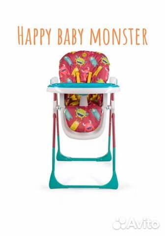 Стульчик для кормления happy baby monster