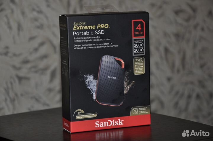SanDisk Extreme PRO Portable SSD 4TB V2 (новый)