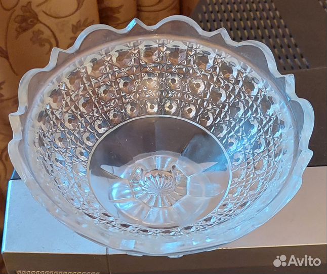 Ваза для фруктов хрусталь