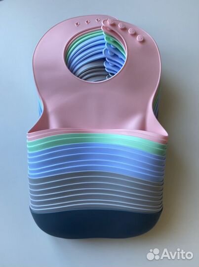 Нагрудник-слюнявчик из пищевого силикона