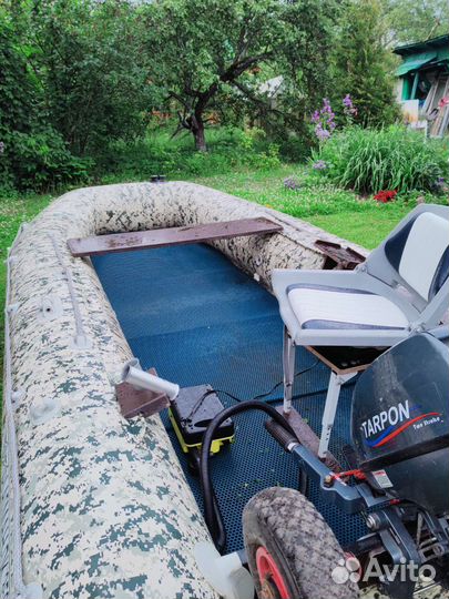 Лодка пвх флагман дк + мотор 9.9 ста про