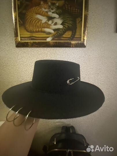 Шляпа фетровая женская