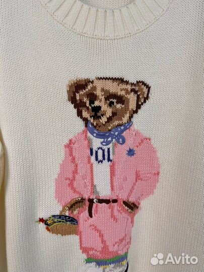 Ralph lauren свитер с мишкой