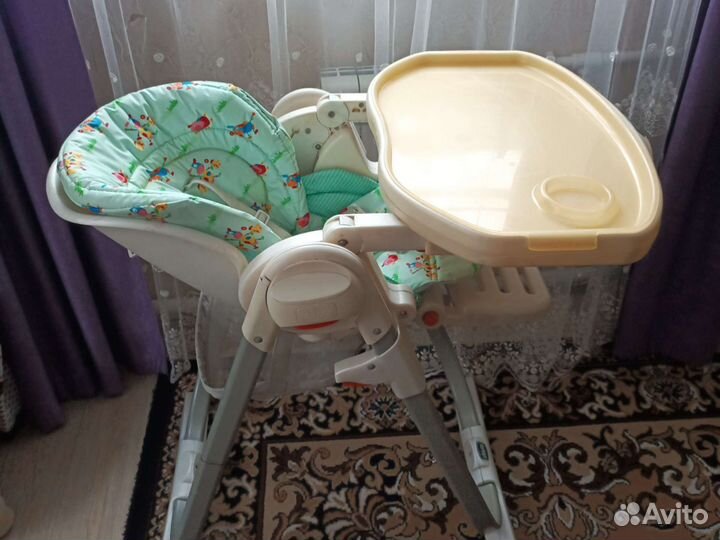 Стульчик для кормления chicco polly magic