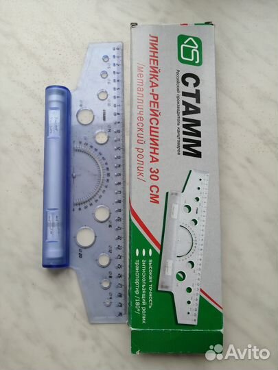 Линейка-рейсшина 30см