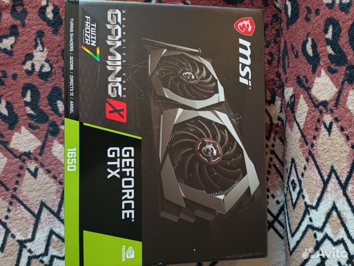 Видеокарта gtx 1650 4gb msi