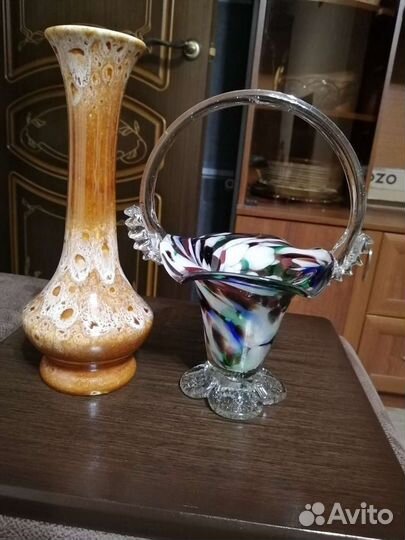 Вазы Чехия, СССР, винтаж, торг