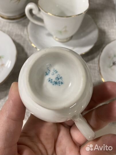 Кофейный фарфоровый сервис Сев.Корея 1960-1969гг