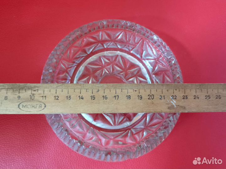 Стеклянная пепельница из СССР