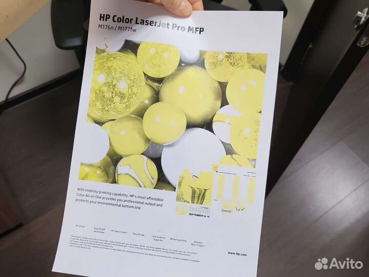 HP Color Lazer Jet PRO M176n +2 картриджа