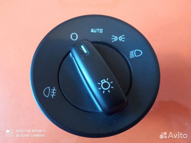 Переключатель света фар шкода