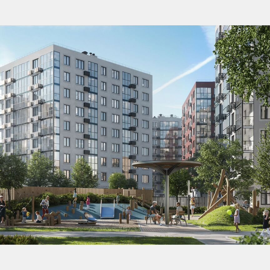 2-к. квартира, 51,2 м², 6/9 эт.