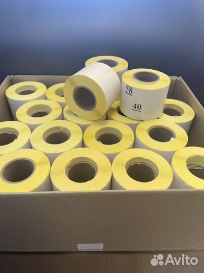 Термоэтикетки 58*40 в розницу и оптом