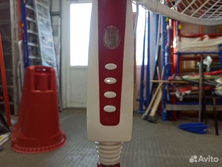 Напольный вентилятор delta DL-003N белый с красным