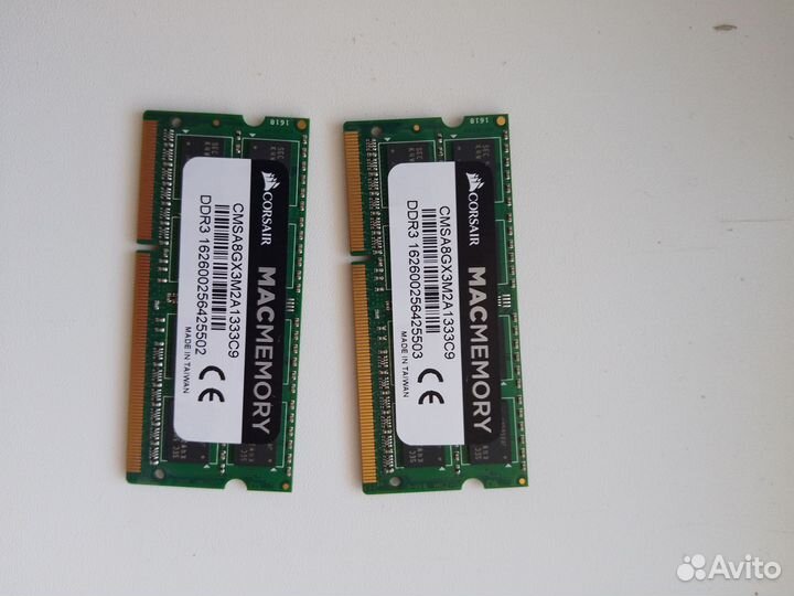 Оперативная память Mac Corsair ddr3 4gb sodimm